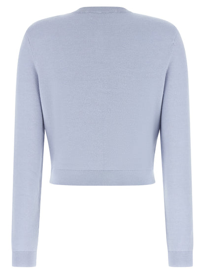 Self-Portrait Blue Polyester Cardigan