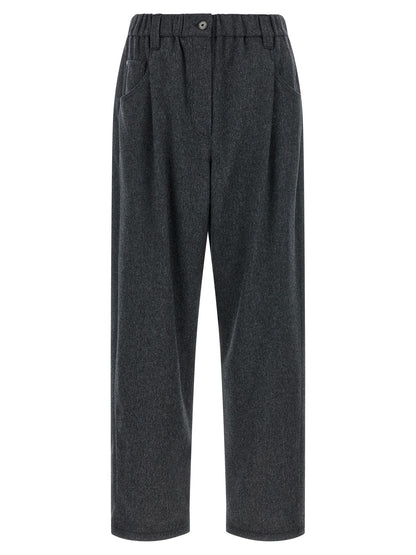 Brunello Cucinelli Gray Wool Pants