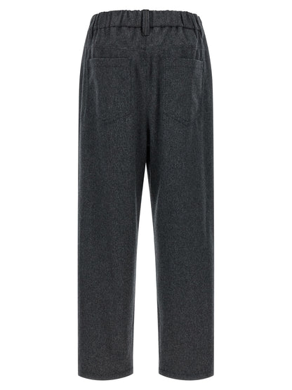 Brunello Cucinelli Gray Wool Pants