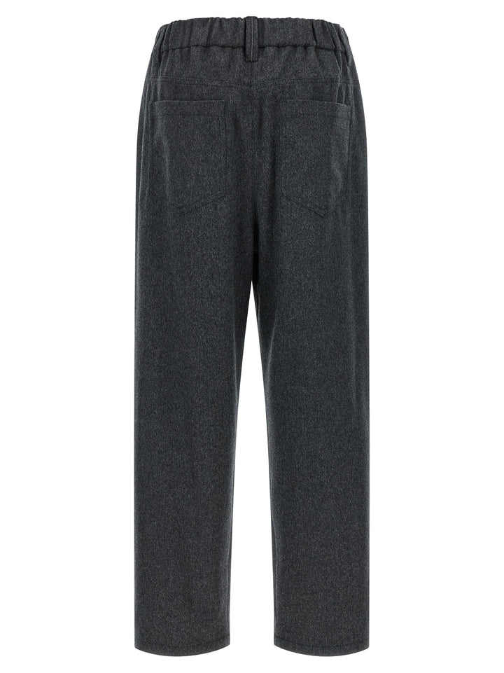 Brunello Cucinelli Gray Wool Pants