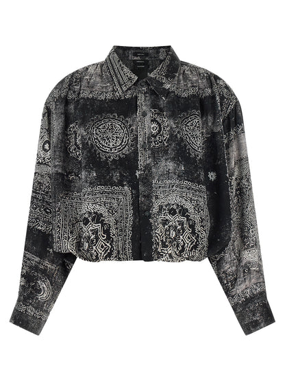 R13 Black Silk Blouse