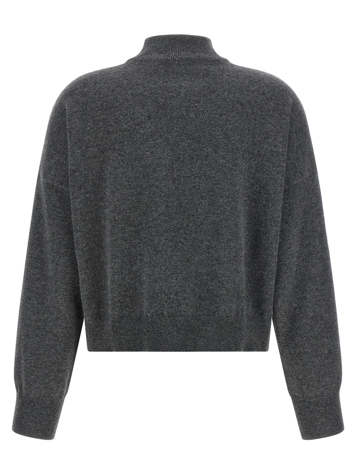 Brunello Cucinelli Gray Cashmere Cardigan