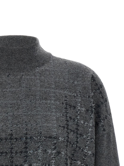 Brunello Cucinelli Gray Cashmere Cardigan