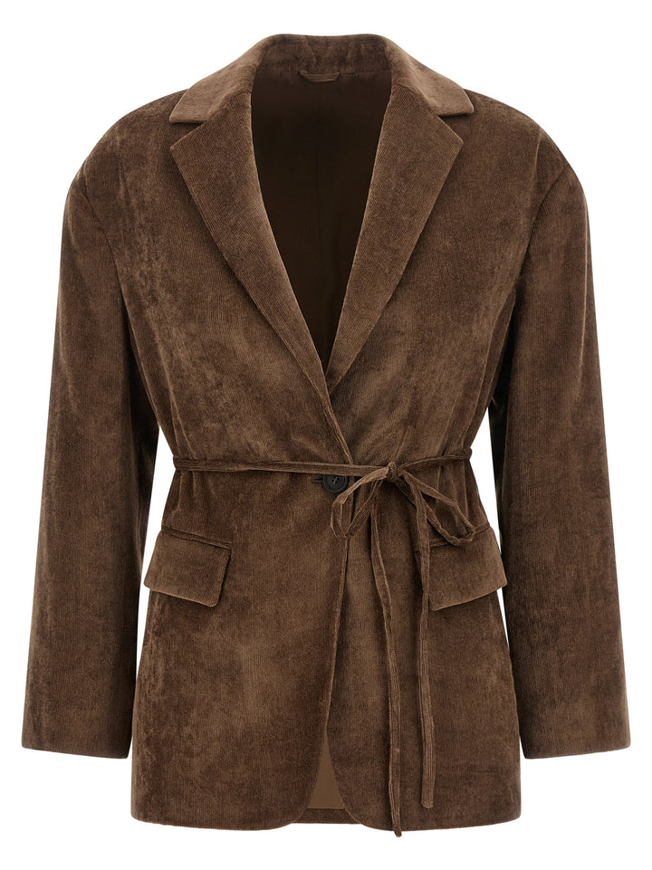 Brunello Cucinelli Brown Viscose Blazer