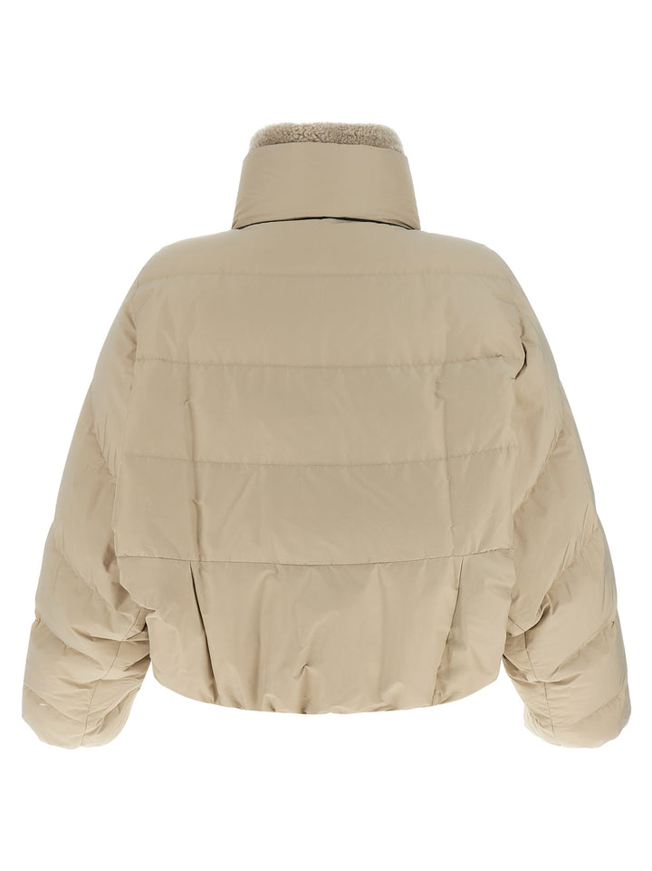 Brunello Cucinelli Beige Cotton Full-Length Jacket