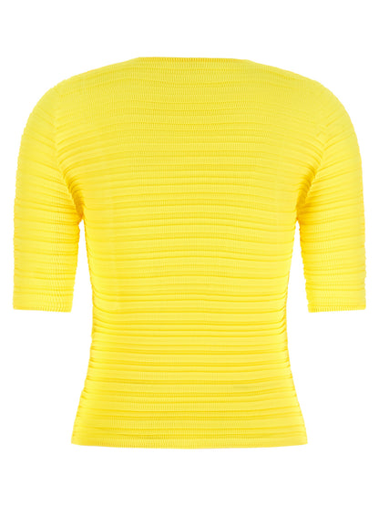 Issey Miyake Bicolor Polyester Blouse