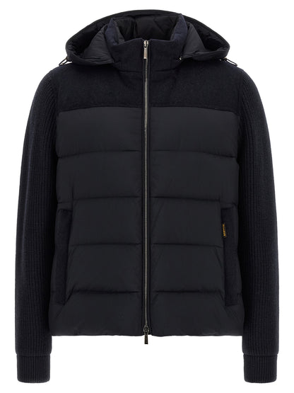 MooRER Blue Wool Full-Length Jacket