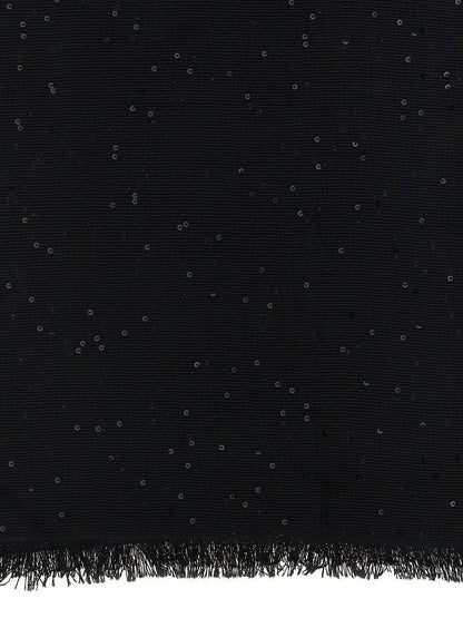 Brunello Cucinelli Black Cashmere Scarf