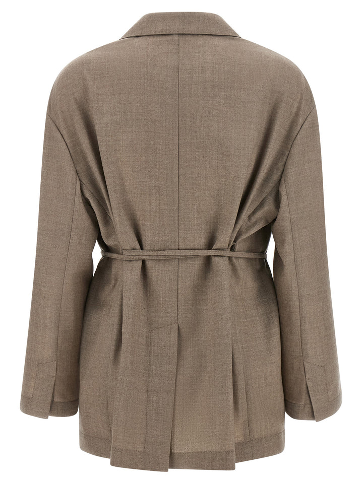 Brunello Cucinelli Beige Virgin Wool Blazer