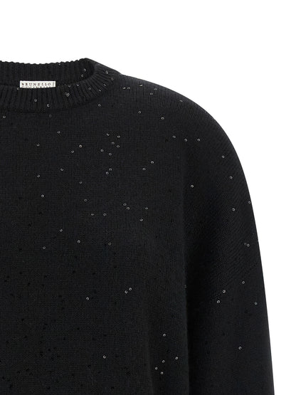 Brunello Cucinelli Black Cashmere Cardigan