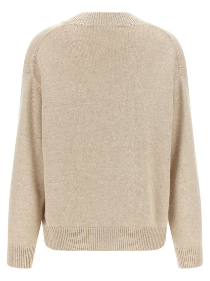 Brunello Cucinelli Beige Cashmere Cardigan
