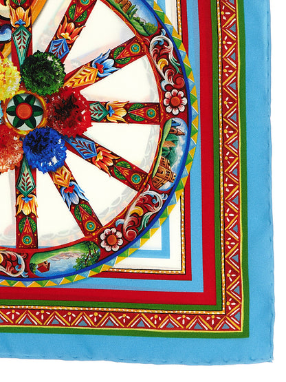 Dolce & Gabbana Multicolor Silk Scarf