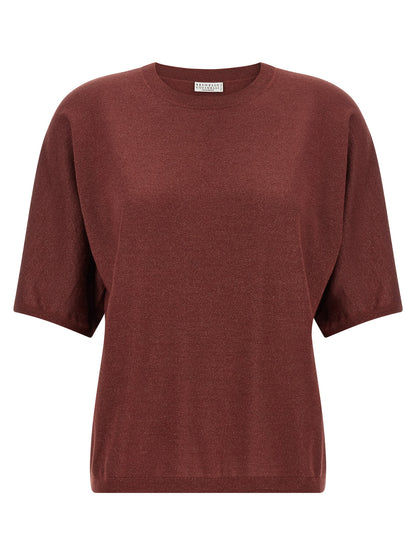 Brunello Cucinelli Bordeaux Cashmere Cardigan