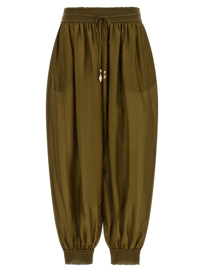 Zimmermann Bicolor Silk Casual Pants