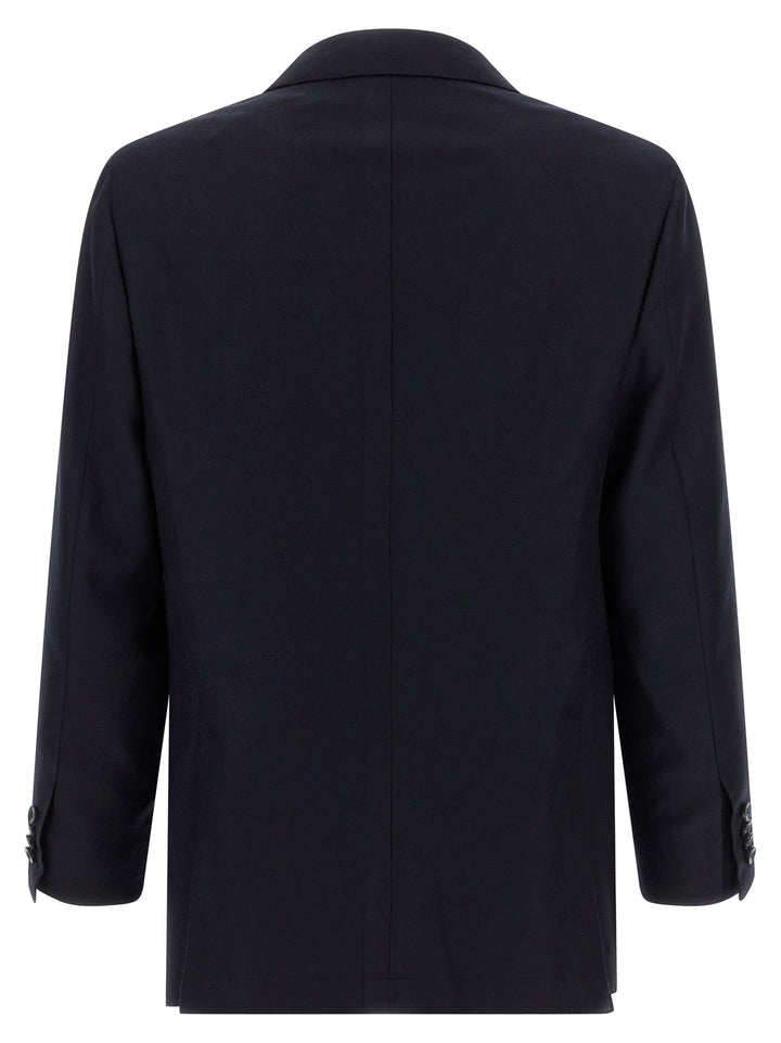 Kiton Blue Virgin Wool Two-Piece Suit