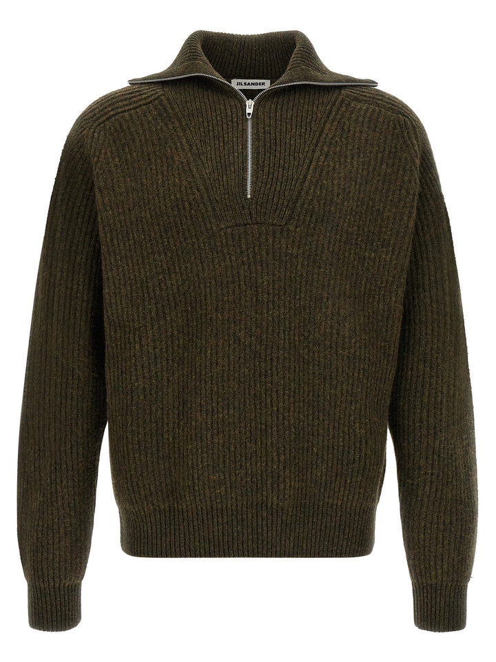 Jil Sander Bicolor Wool Cardigan