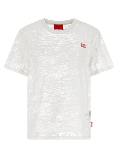 Diesel White Cotton T-Shirt