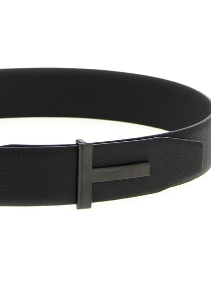 Tom Ford Black Calfskin Belt