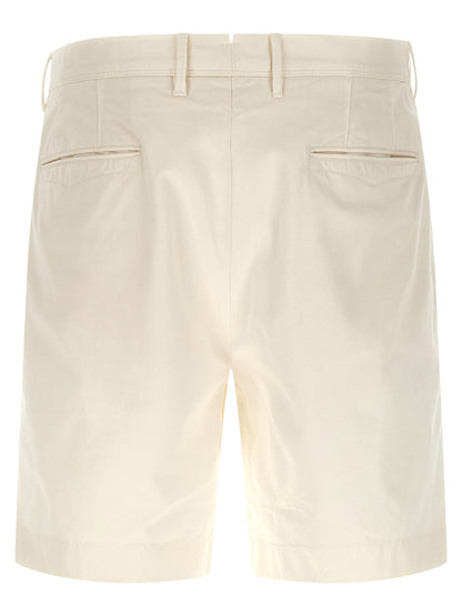 Incotex White Cotton Bermuda Shorts