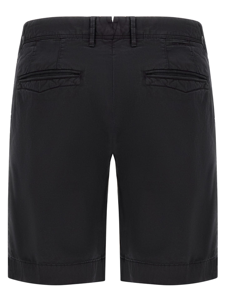 Incotex Blue Cotton Bermuda Shorts