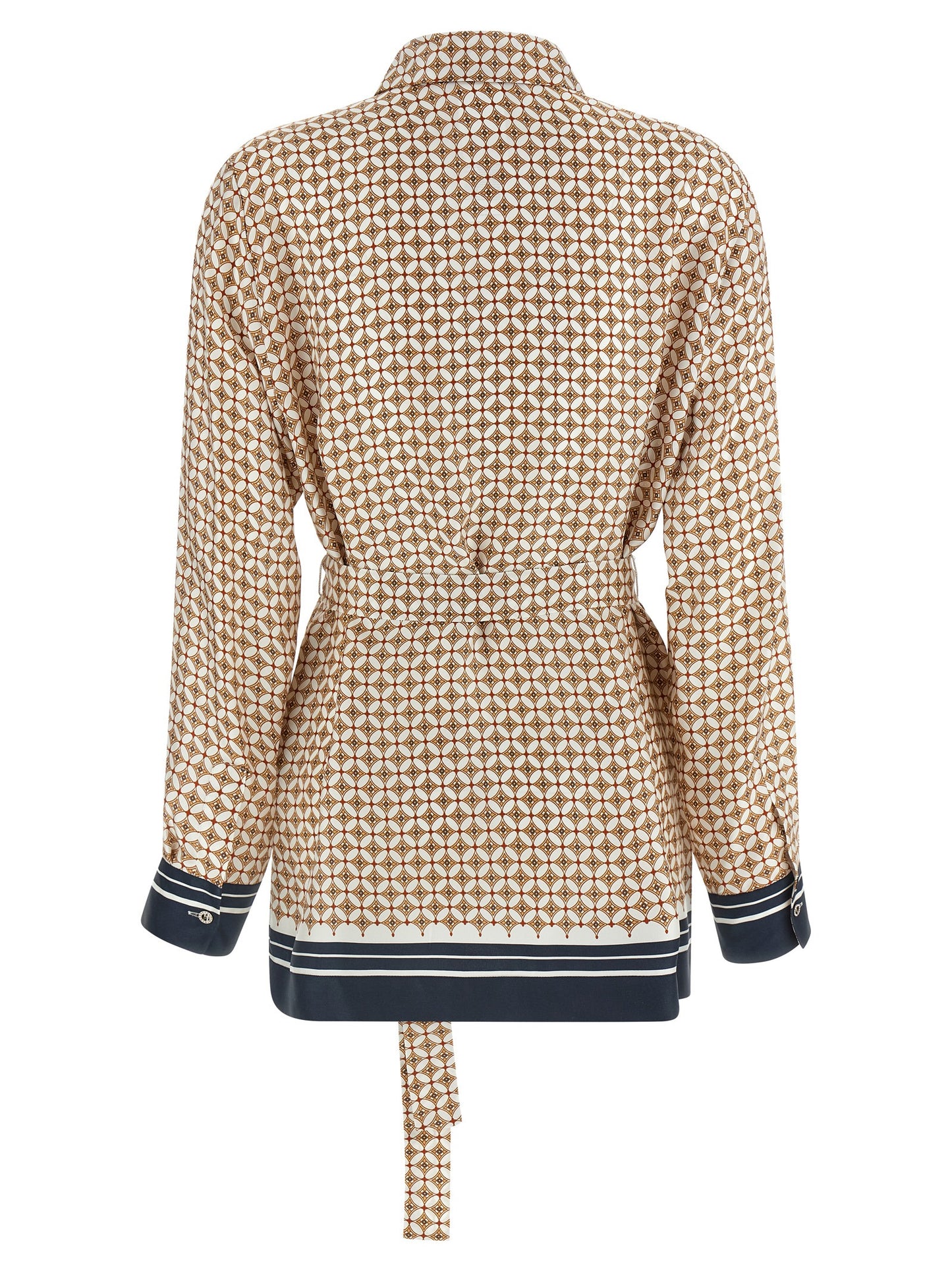 Max Mara Brown Silk Blouse