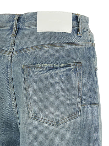 PURPLE Blue Cotton Bermuda Shorts