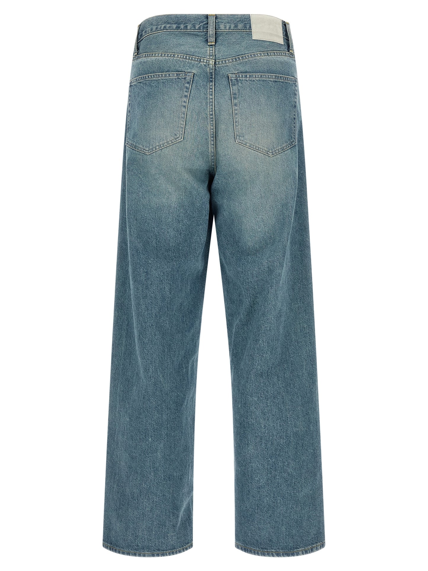 SSSTEIN Blue Cotton Jeans Denim