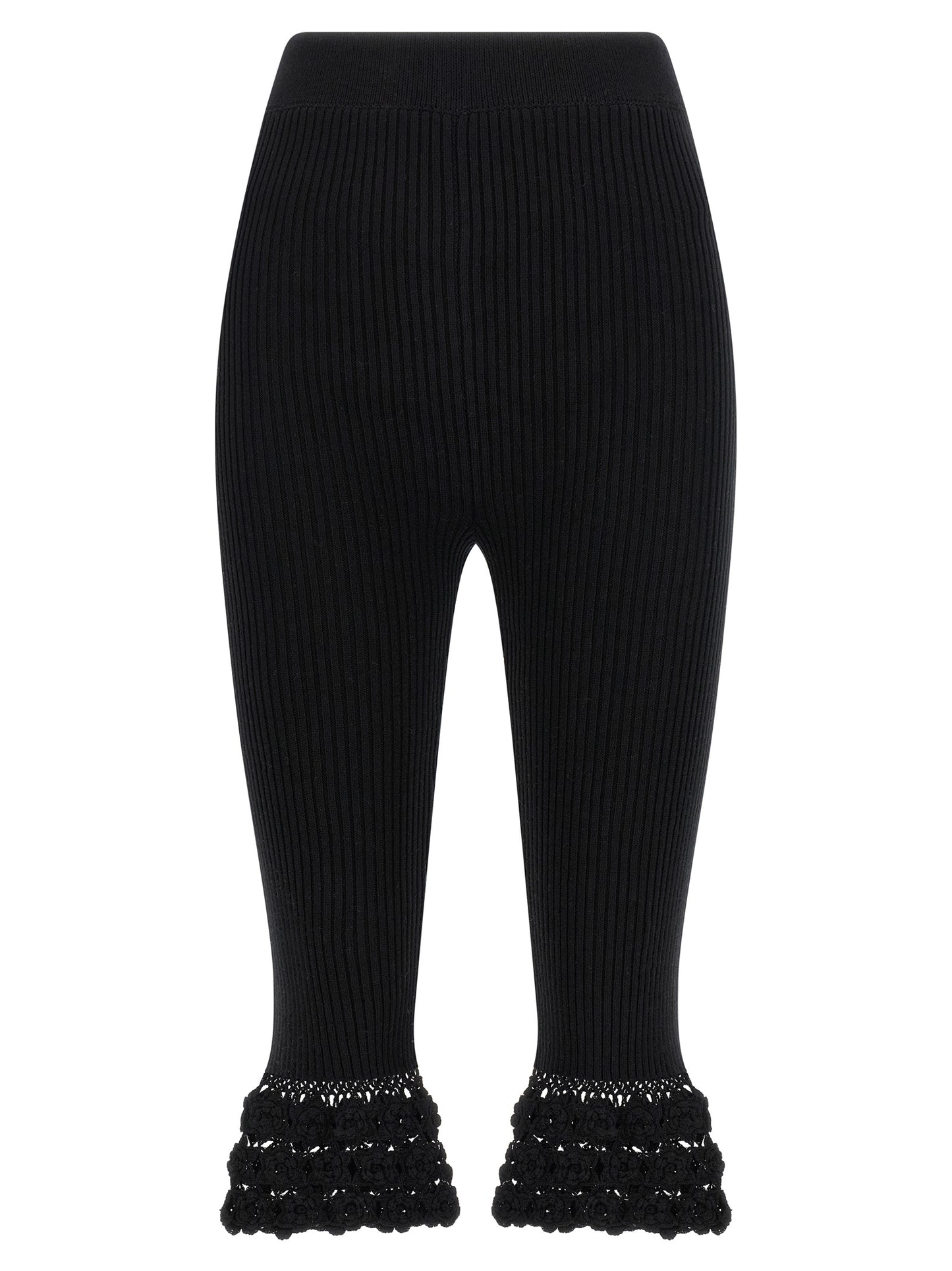 Ganni Black Organic Cotton Casual Pants