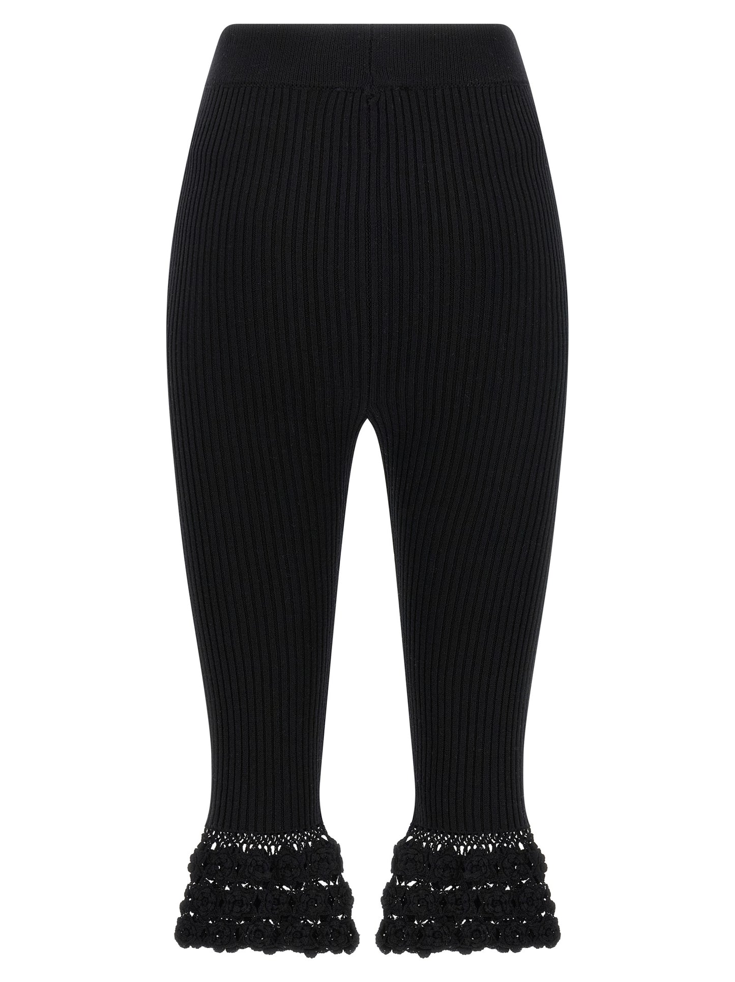Ganni Black Organic Cotton Casual Pants