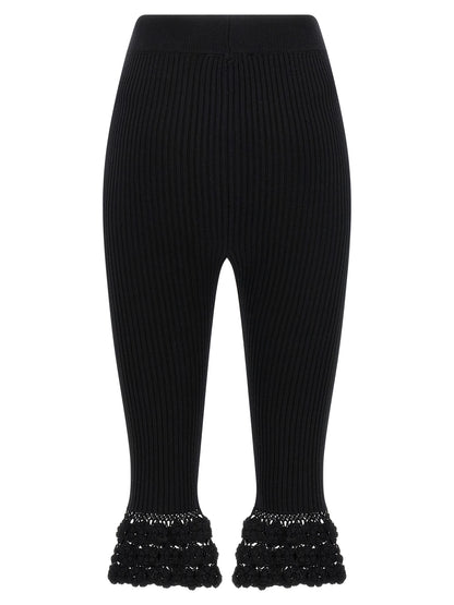 Ganni Black Organic Cotton Casual Pants