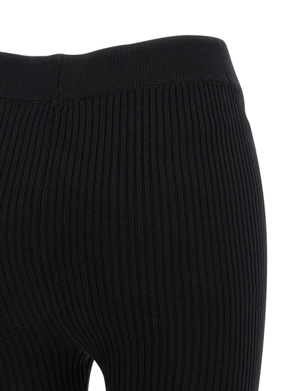 Ganni Black Organic Cotton Casual Pants