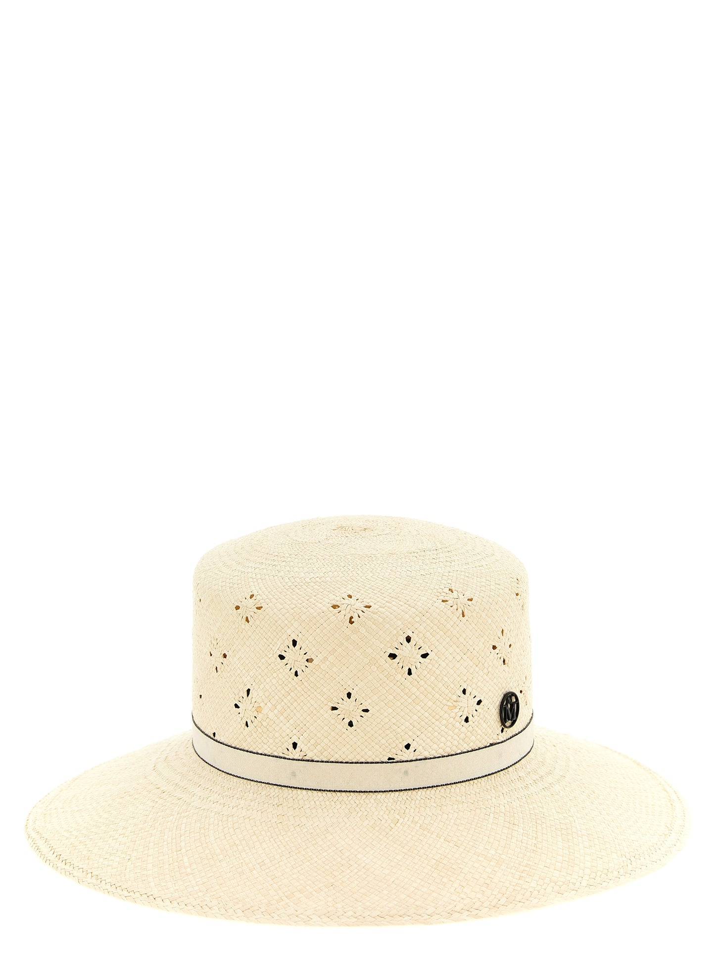 Maison Michel Beige Fabric Sunhat
