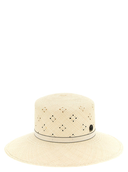 Maison Michel Beige Fabric Sunhat