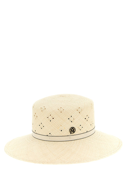 Maison Michel Beige Fabric Sunhat