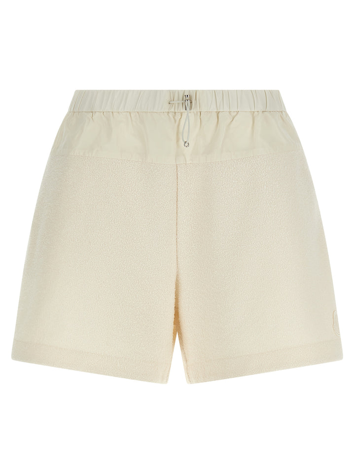 Moncler White Polyester Bermuda Shorts