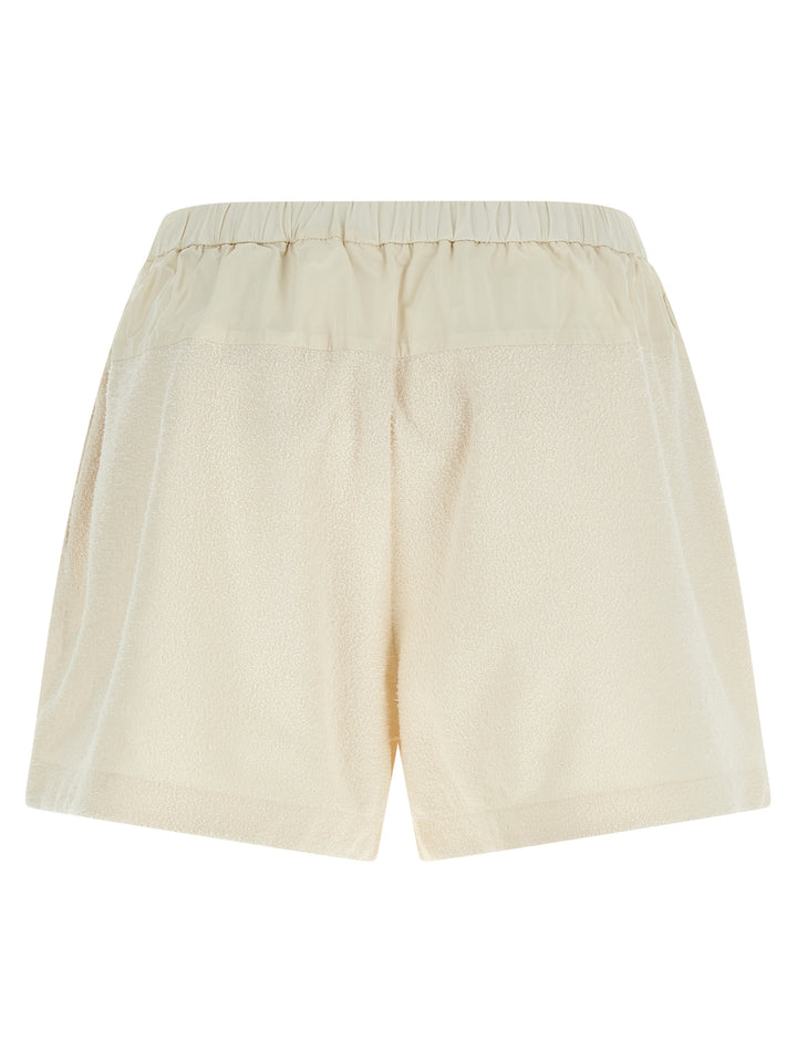 Moncler White Polyester Bermuda Shorts
