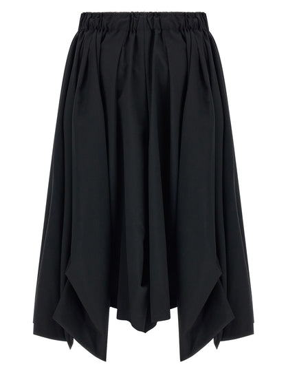 Comme Des Garçons Black Wool Bermuda Shorts