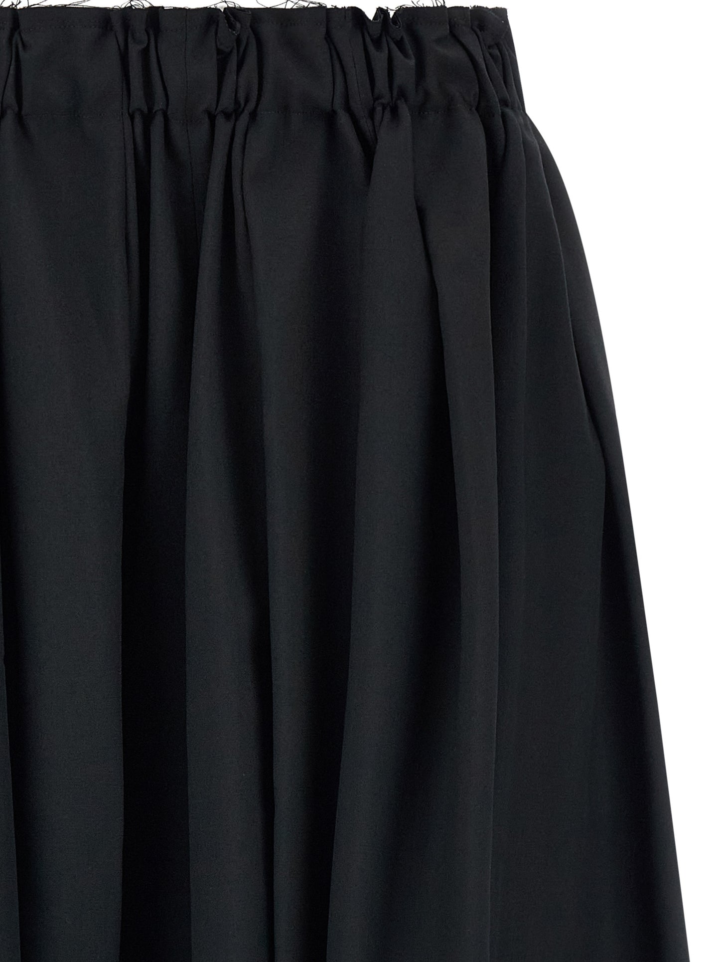 Comme Des Garçons Black Wool Bermuda Shorts