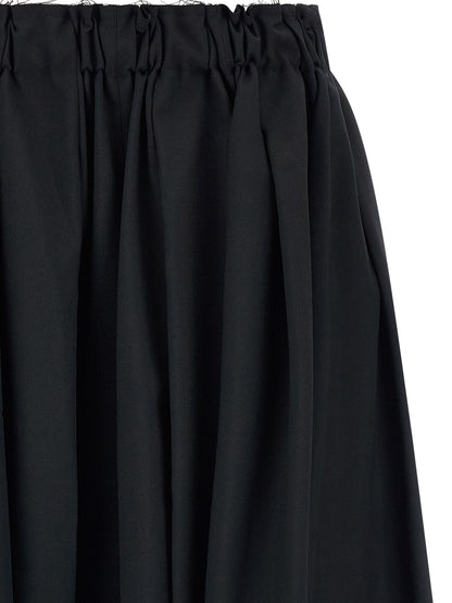 Comme Des Garçons Black Wool Bermuda Shorts