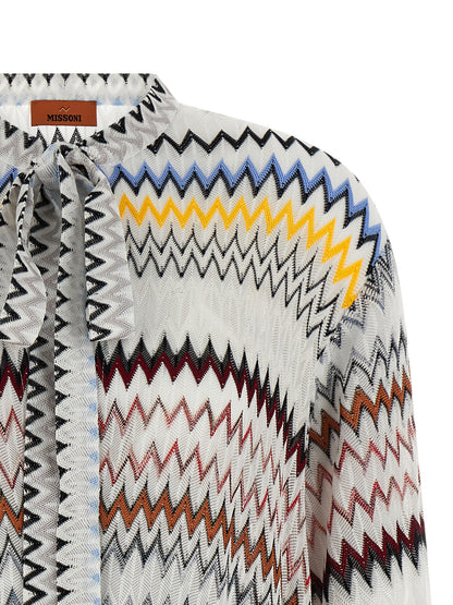 Missoni White Viscose Short Dress