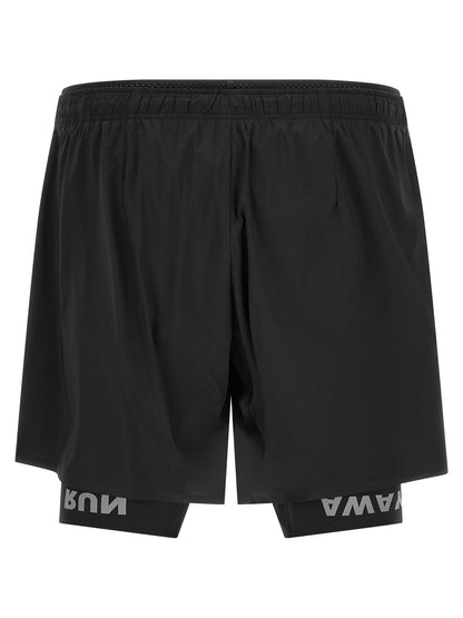 SATISFY Black Nylon Bermuda Shorts