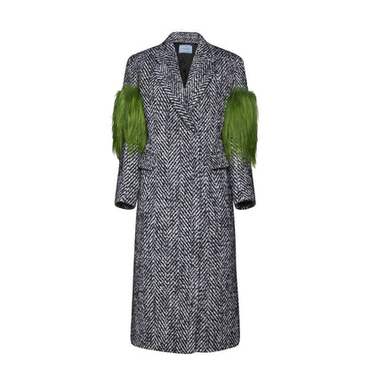 Prada Gray Wool False