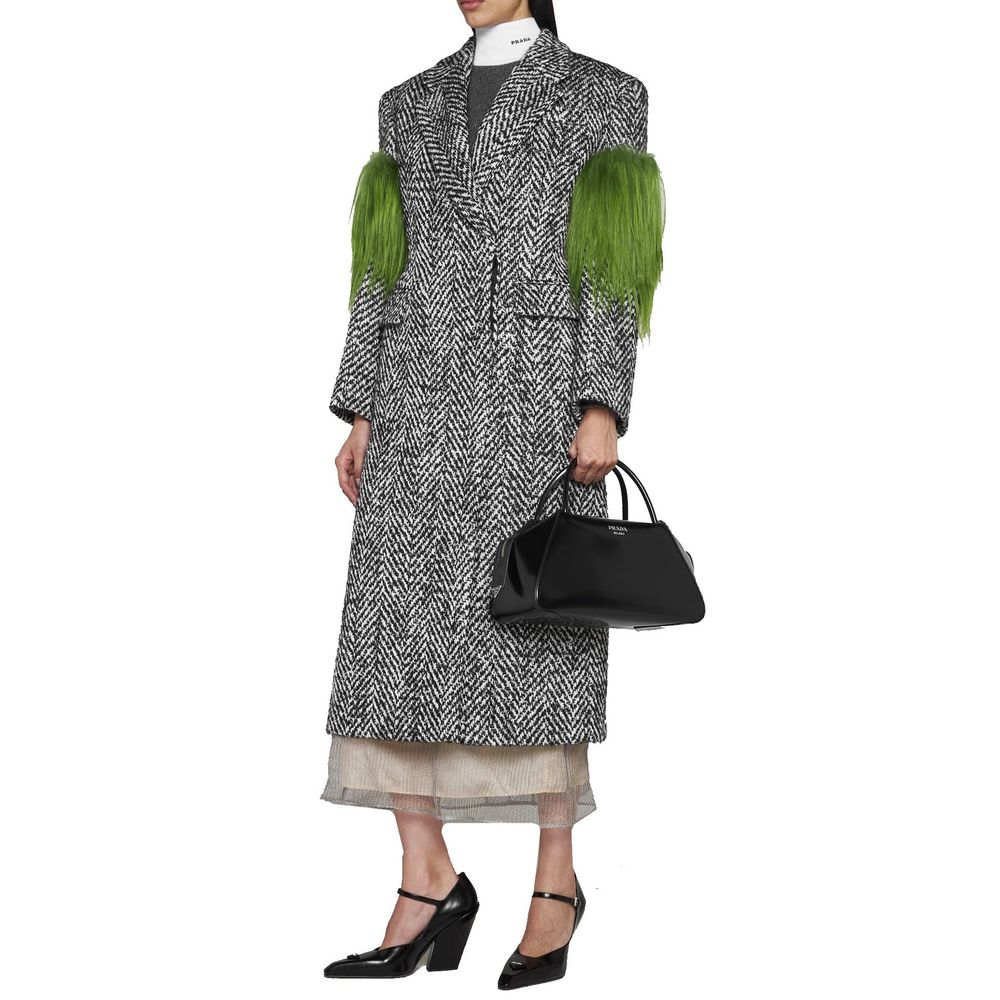 Prada Gray Wool False