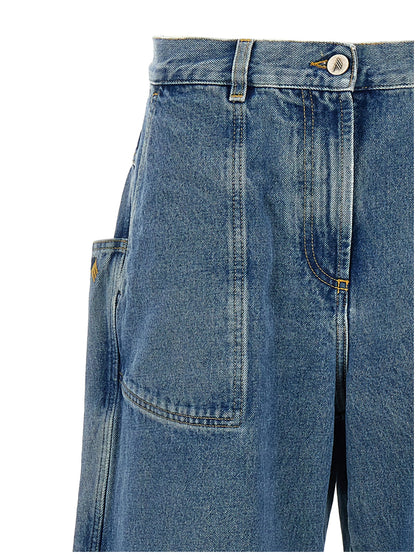 The Attico Blue Cotton Jeans Denim