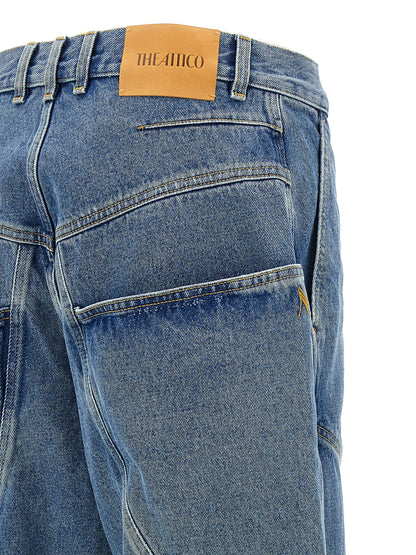 The Attico Blue Cotton Jeans Denim