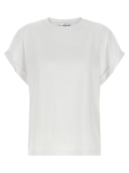 Victoria Beckham White Cotton T-Shirt