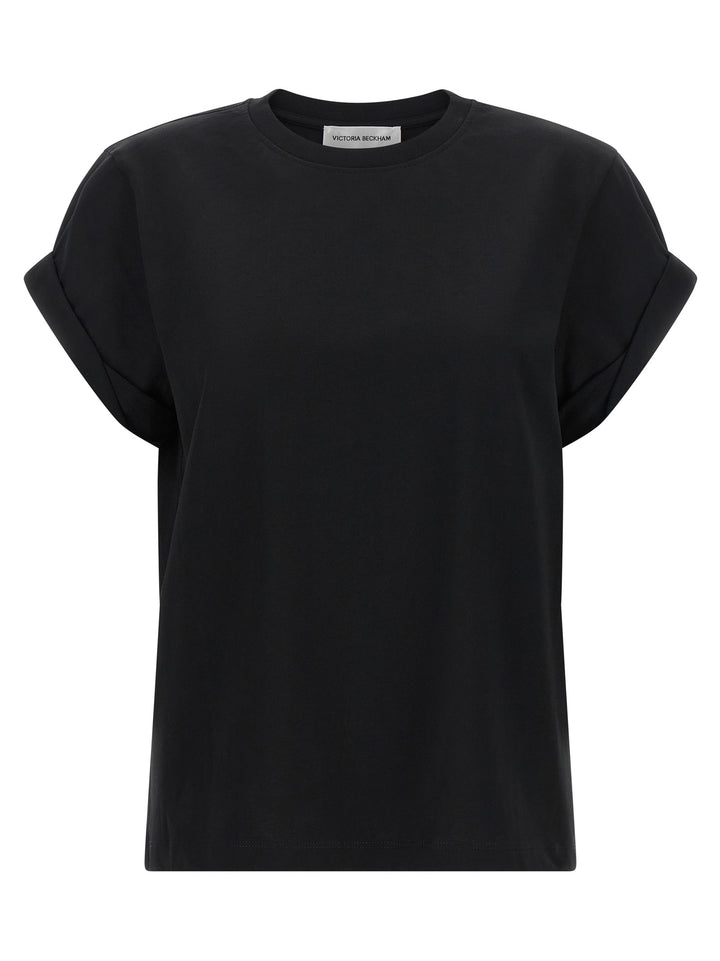 Victoria Beckham Black Cotton T-Shirt
