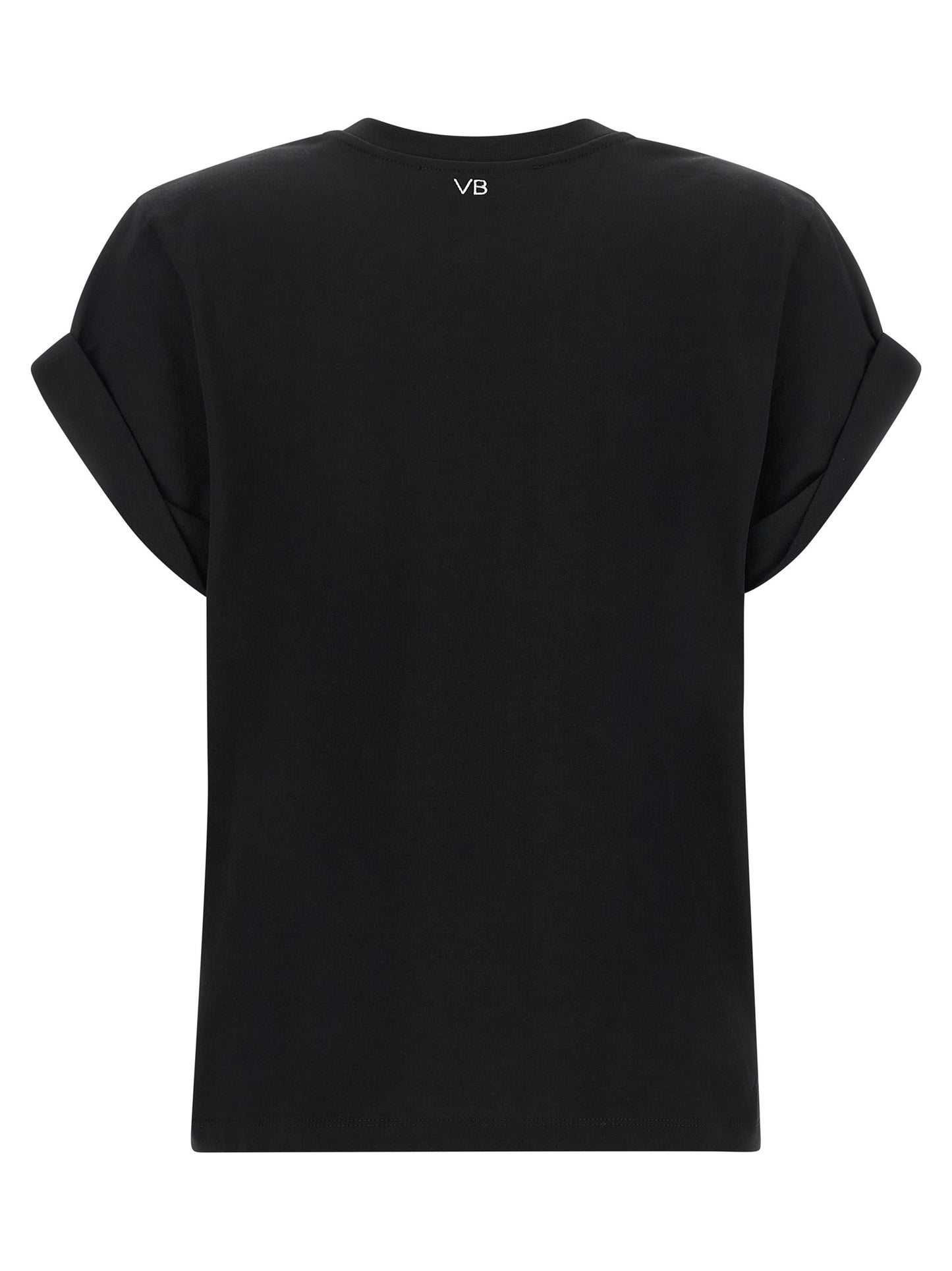 Victoria Beckham Black Cotton T-Shirt