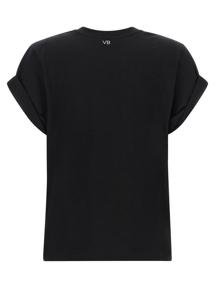 Victoria Beckham Black Cotton T-Shirt
