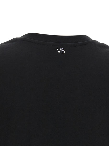 Victoria Beckham Black Cotton T-Shirt